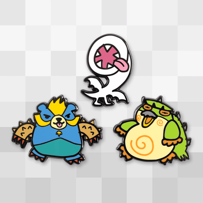Wonk Monster Enamel Pin Set 2