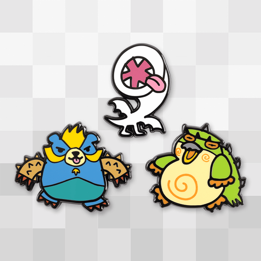 Wonk Monster Enamel Pin Set 2