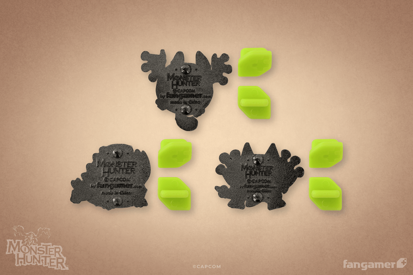Wonk Monster Enamel Pin Set
