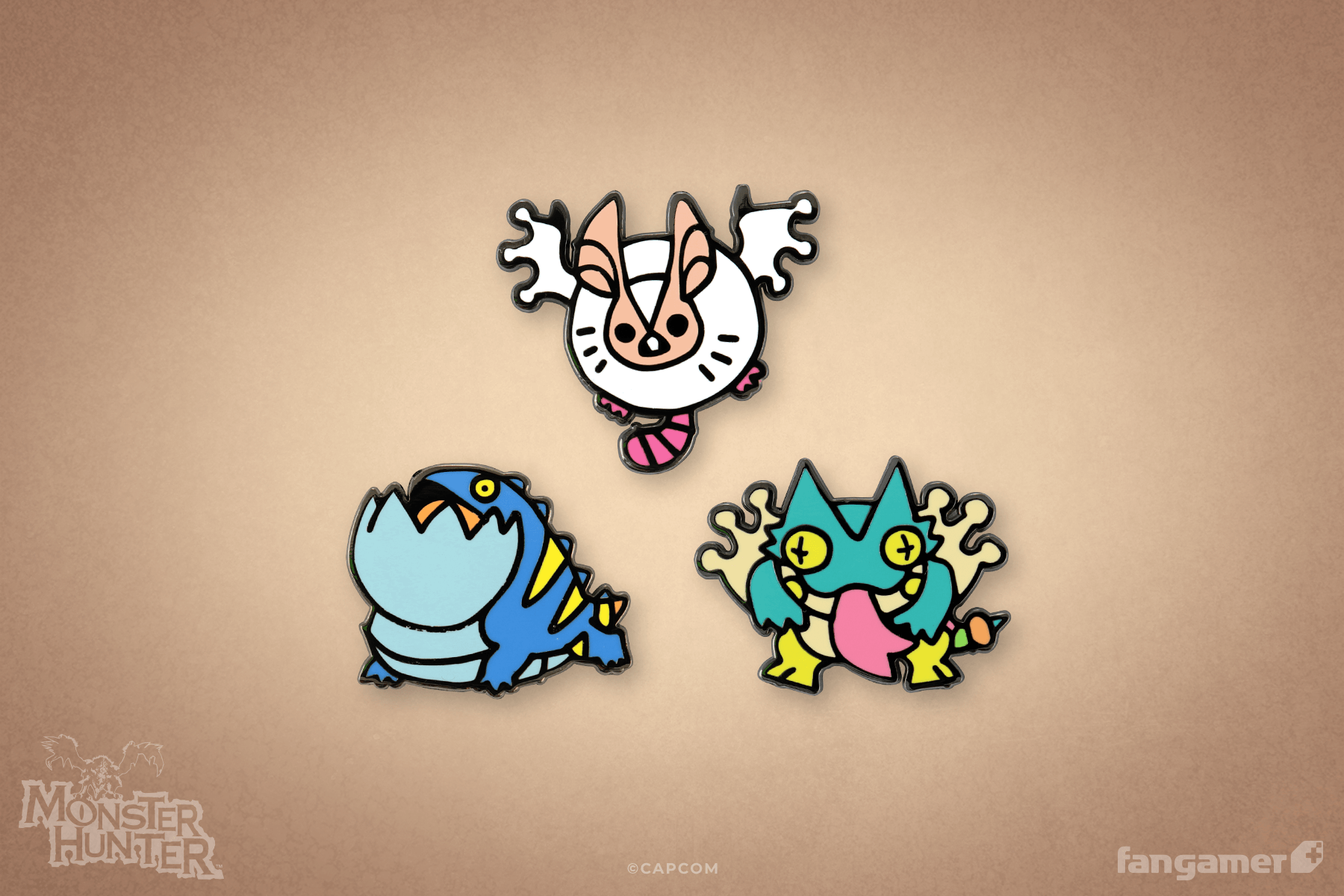 Wonk Monster Enamel Pin Set