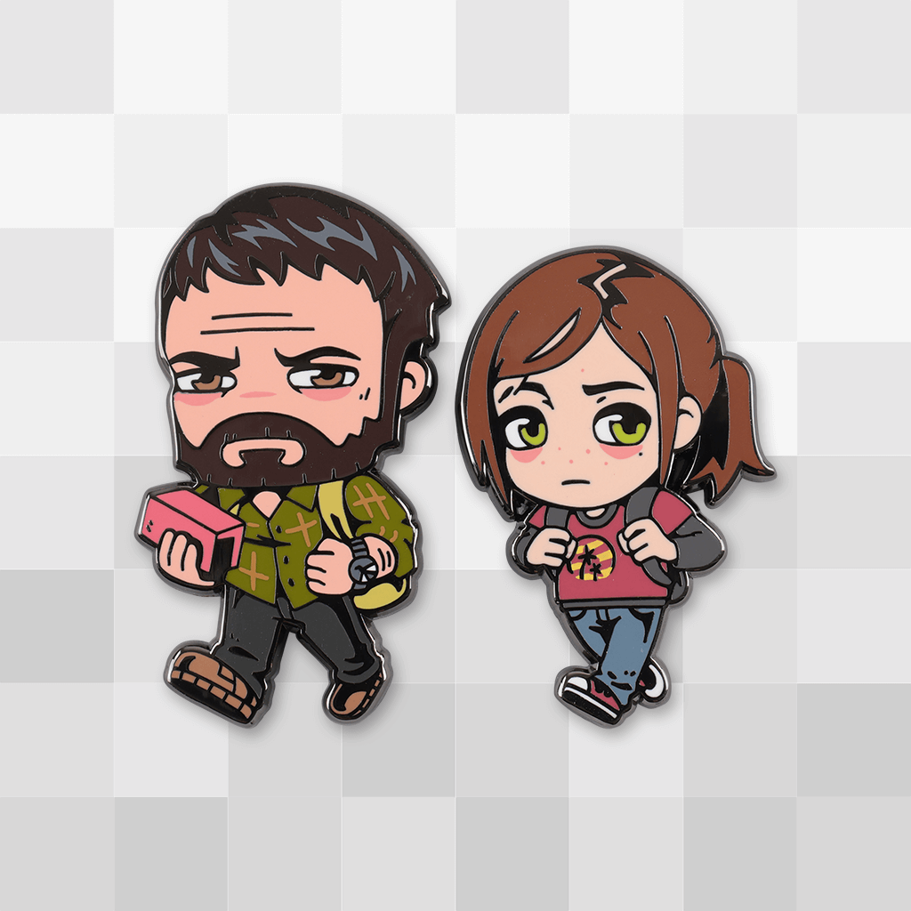 Joel and Ellie Pin Set