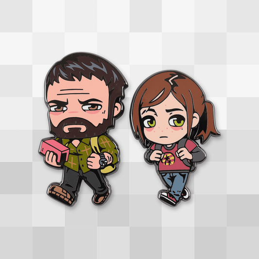 Joel and Ellie Pin Set