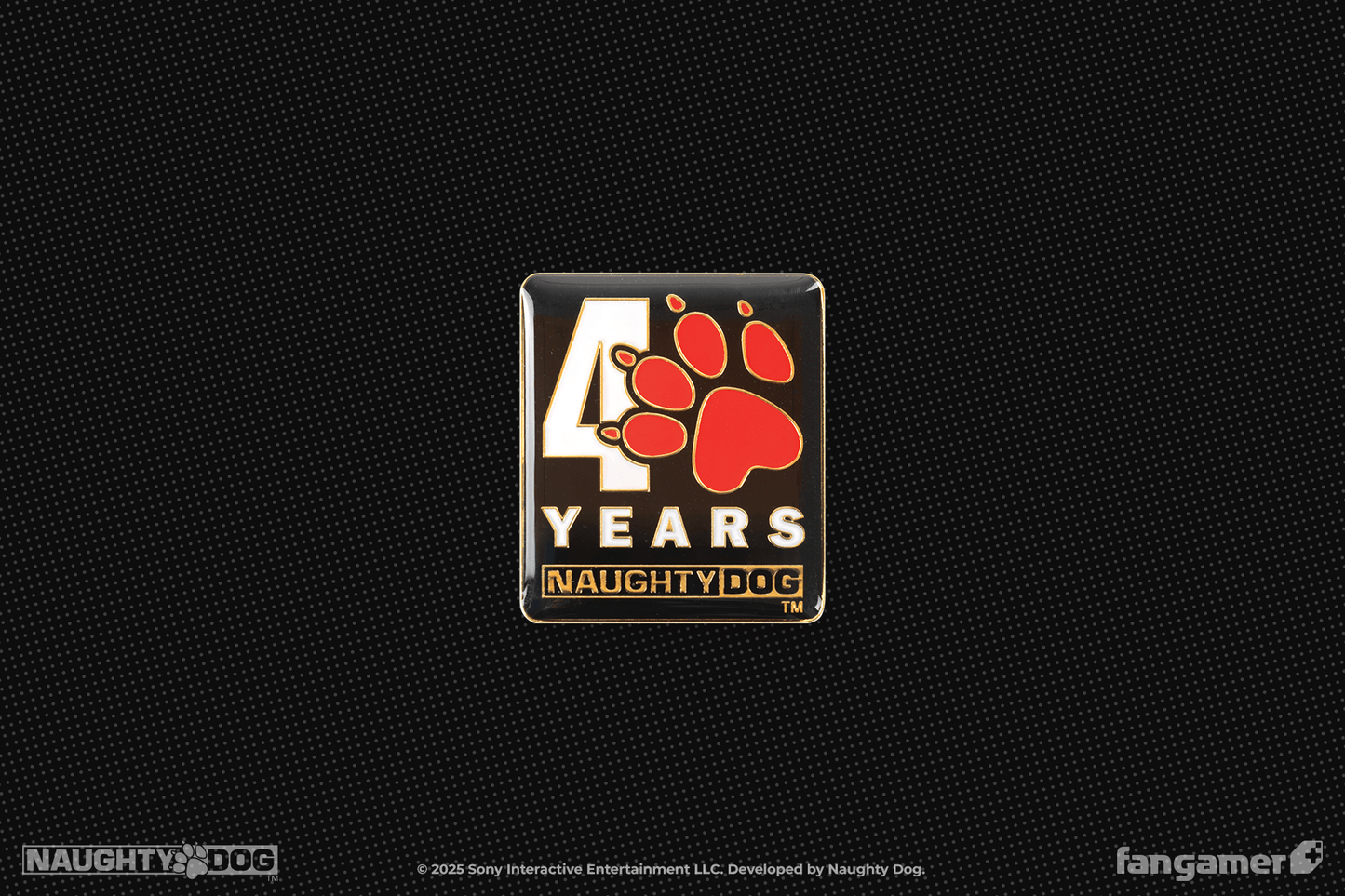 Naughty Dog 40th Anniversary Pin