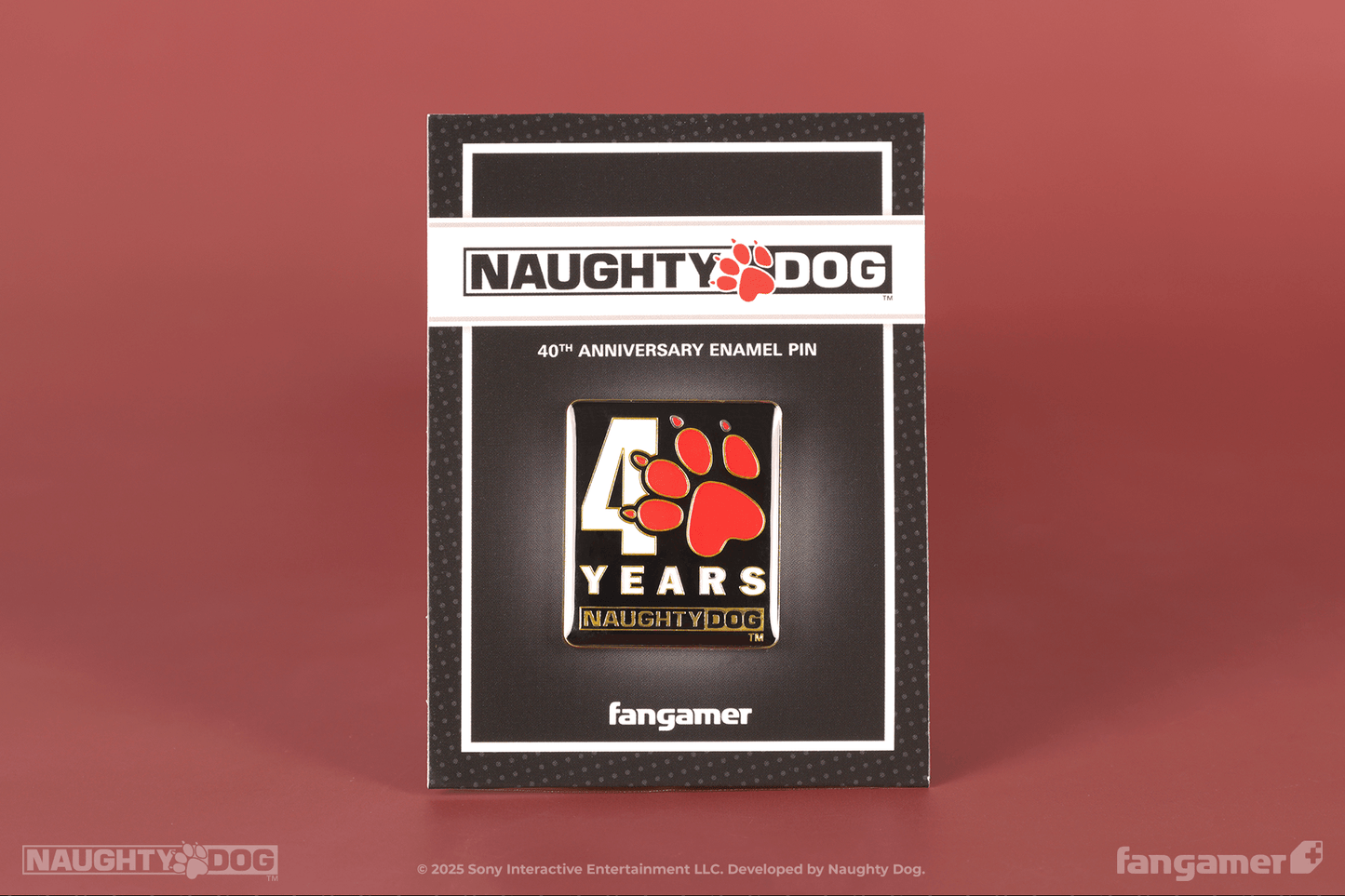 Naughty Dog 40th Anniversary Pin
