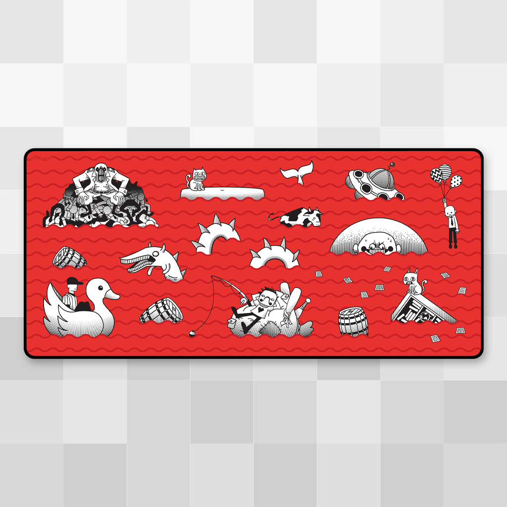 Meat Fountain Desk Mat