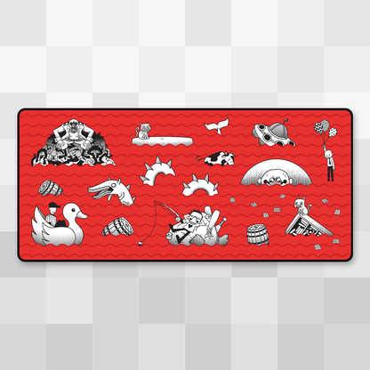 Meat Fountain Desk Mat
