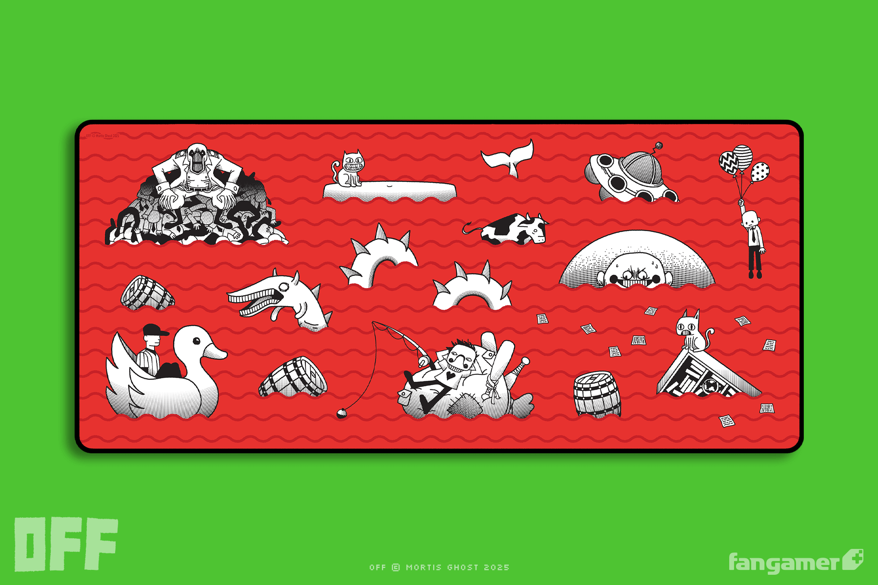 Meat Fountain Desk Mat
