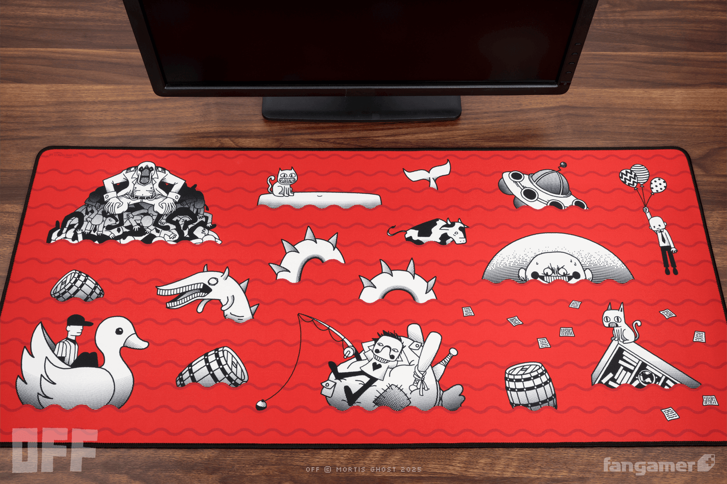 Meat Fountain Desk Mat