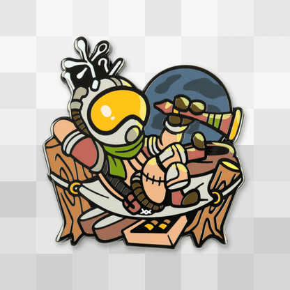 Gabbro's Island Enamel Pin