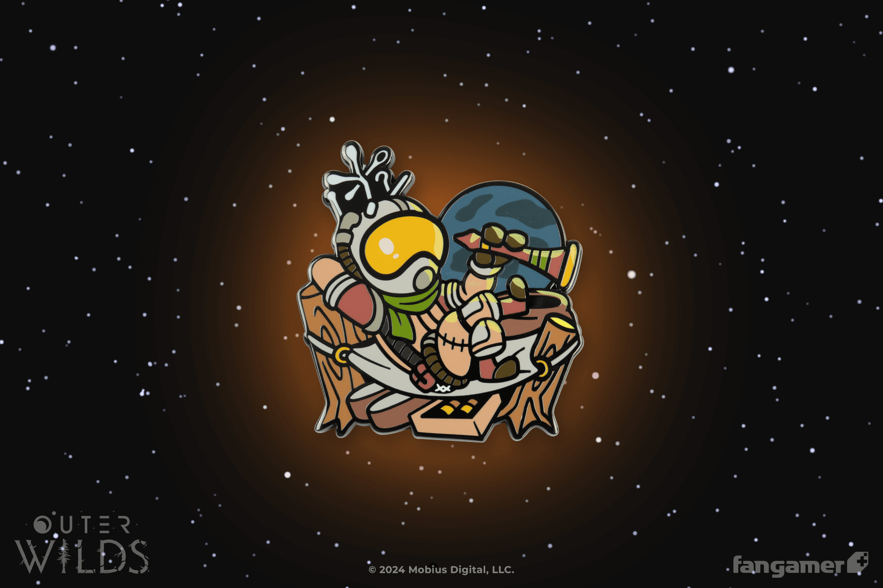Gabbro's Island Enamel Pin