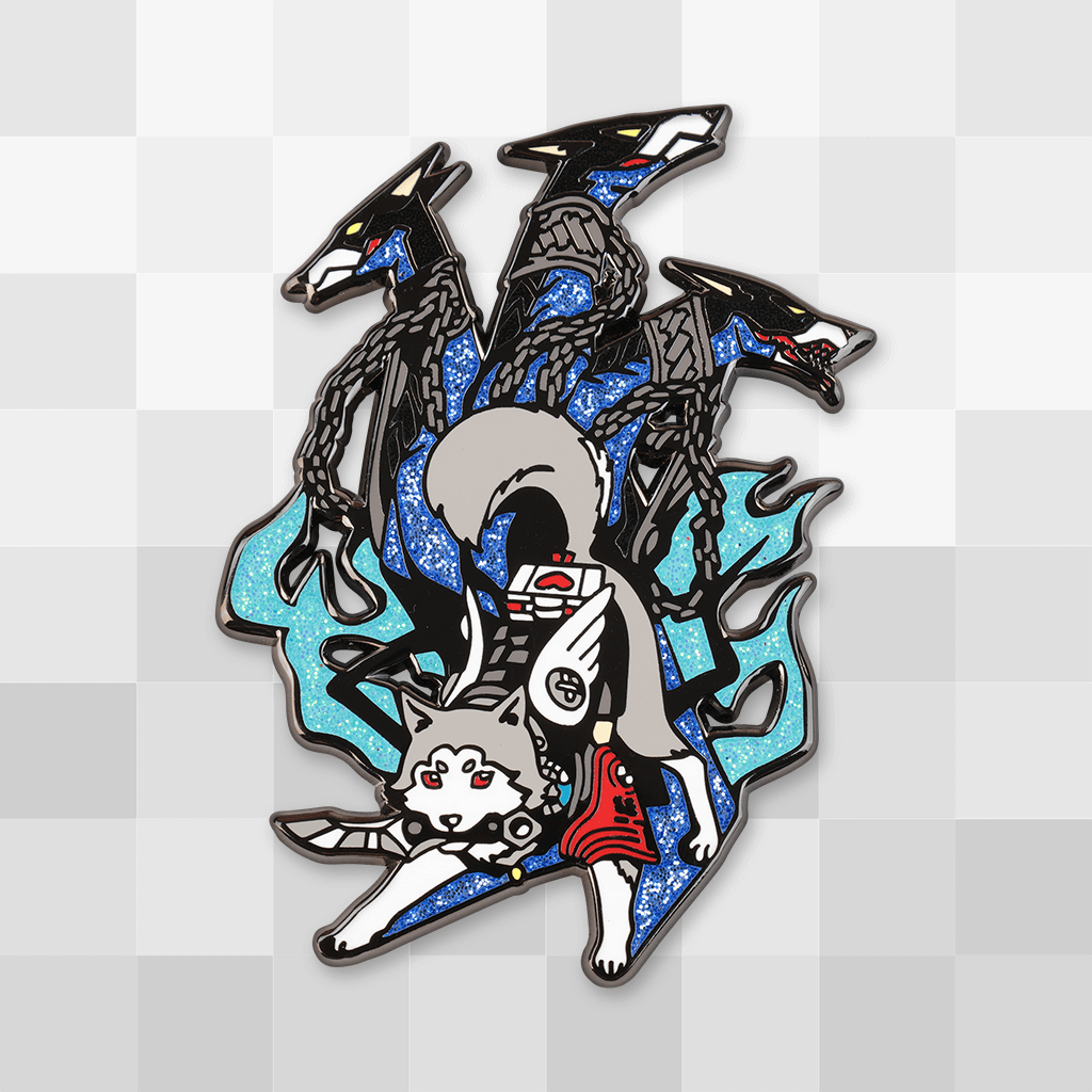 Koromaru and Cerberus Pin