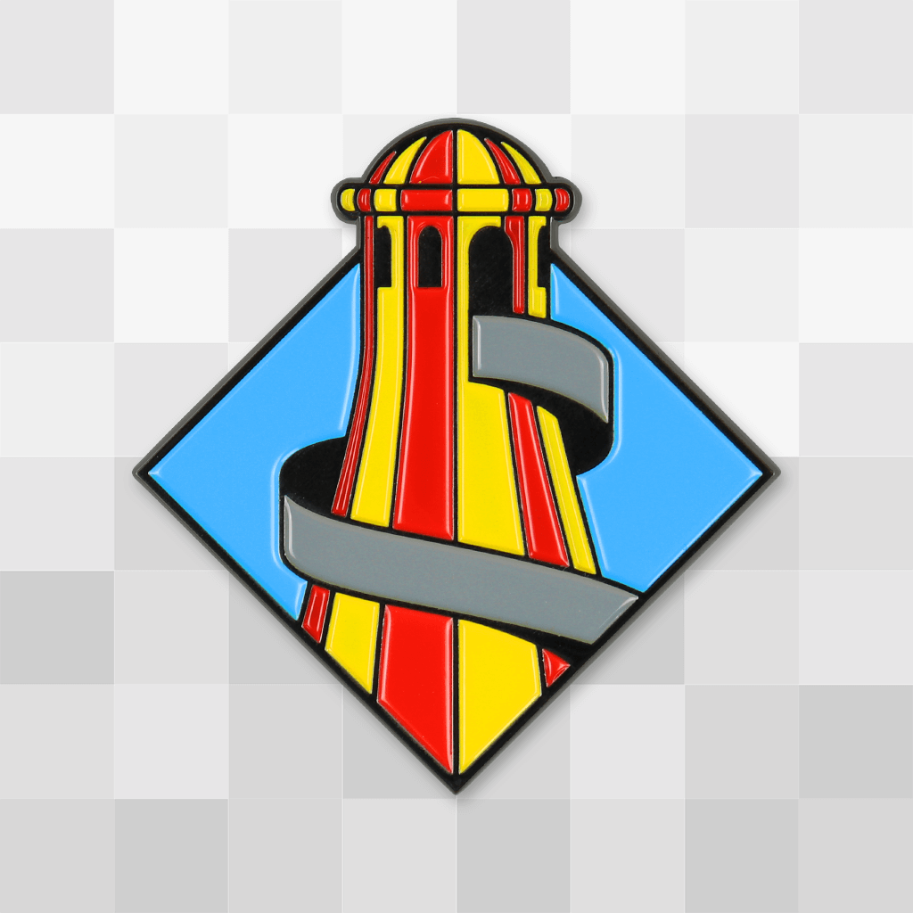 Spiral Slide Enamel Pin