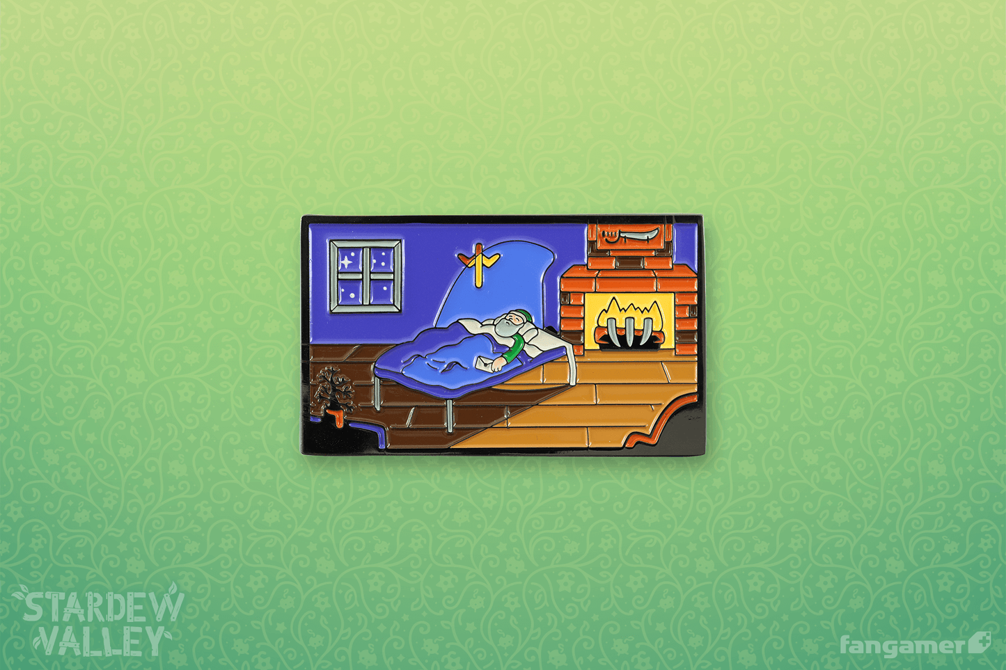 Grandpa's Bed Enamel Pin