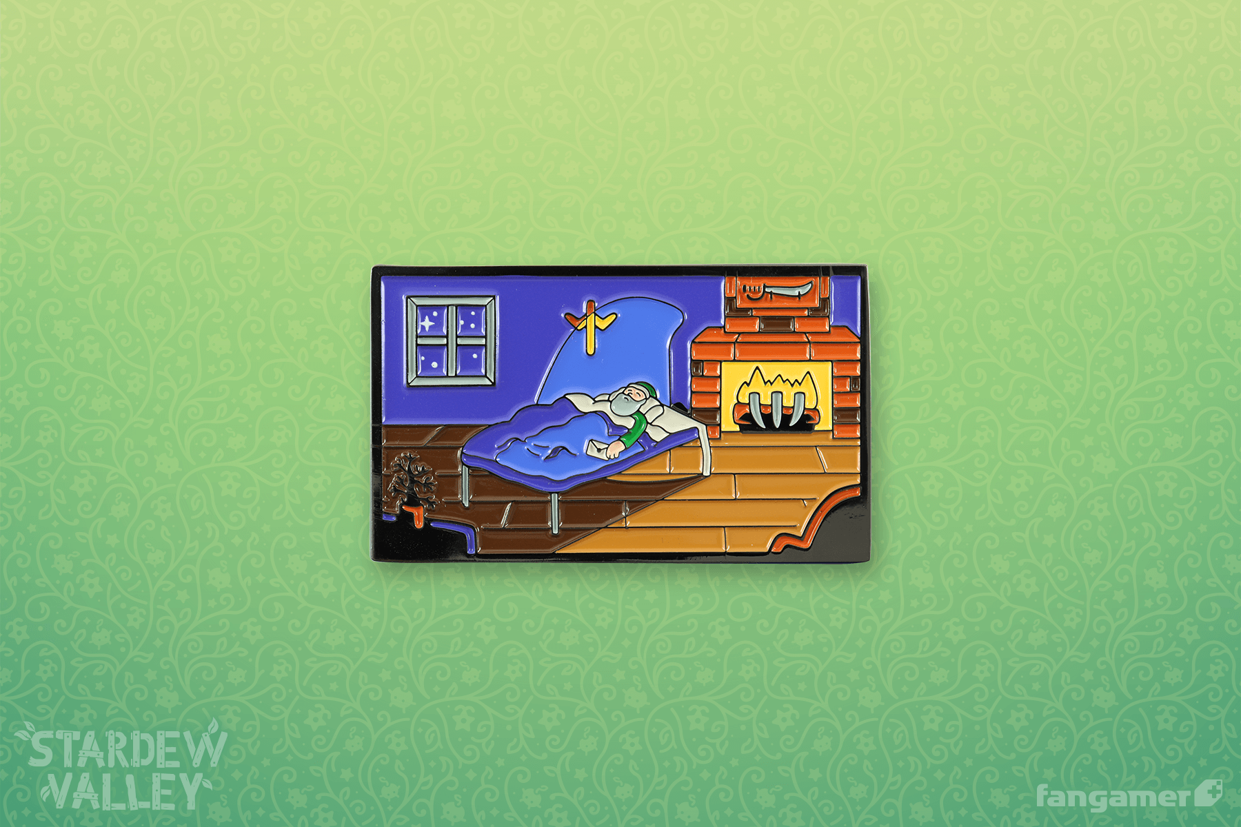Grandpa's Bed Enamel Pin