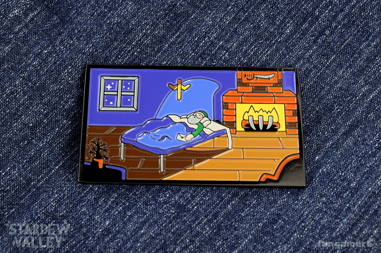 Grandpa's Bed Enamel Pin
