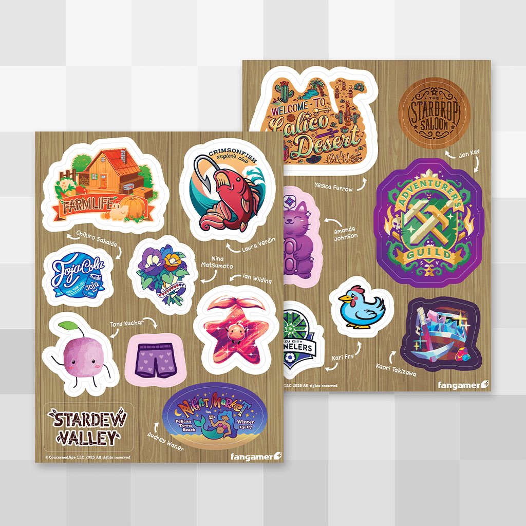 Pelican Town Sticker Sheet