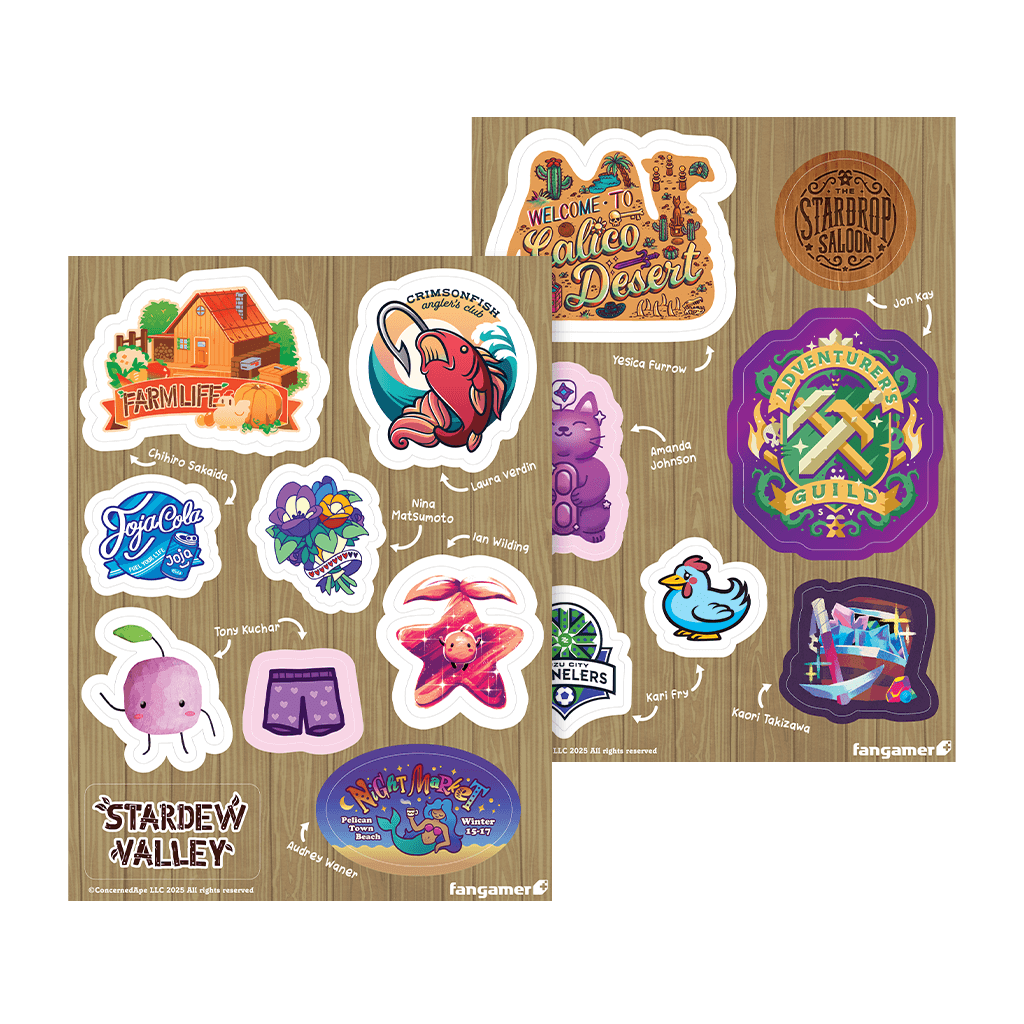 Pelican Town Sticker Sheet