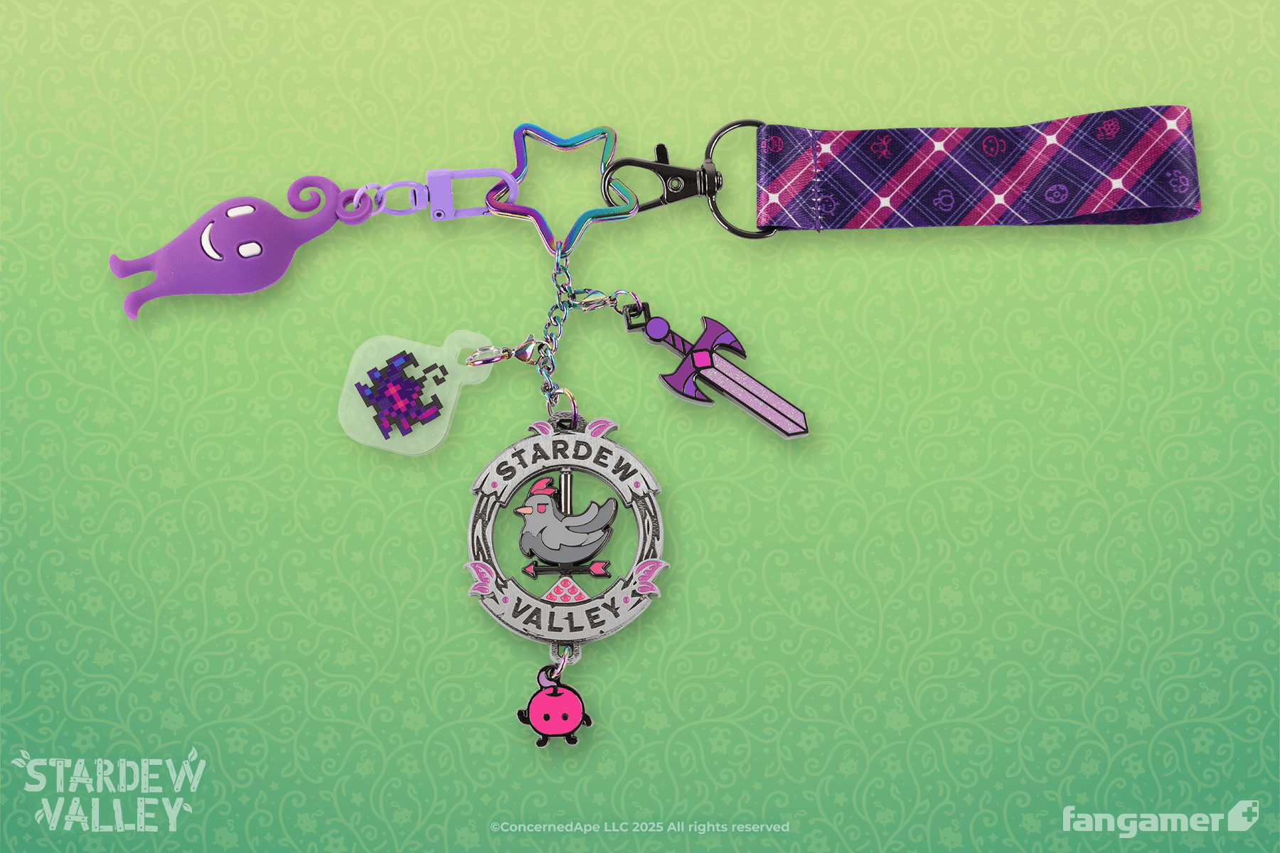 Void Farmer Spinning Charm Keychain