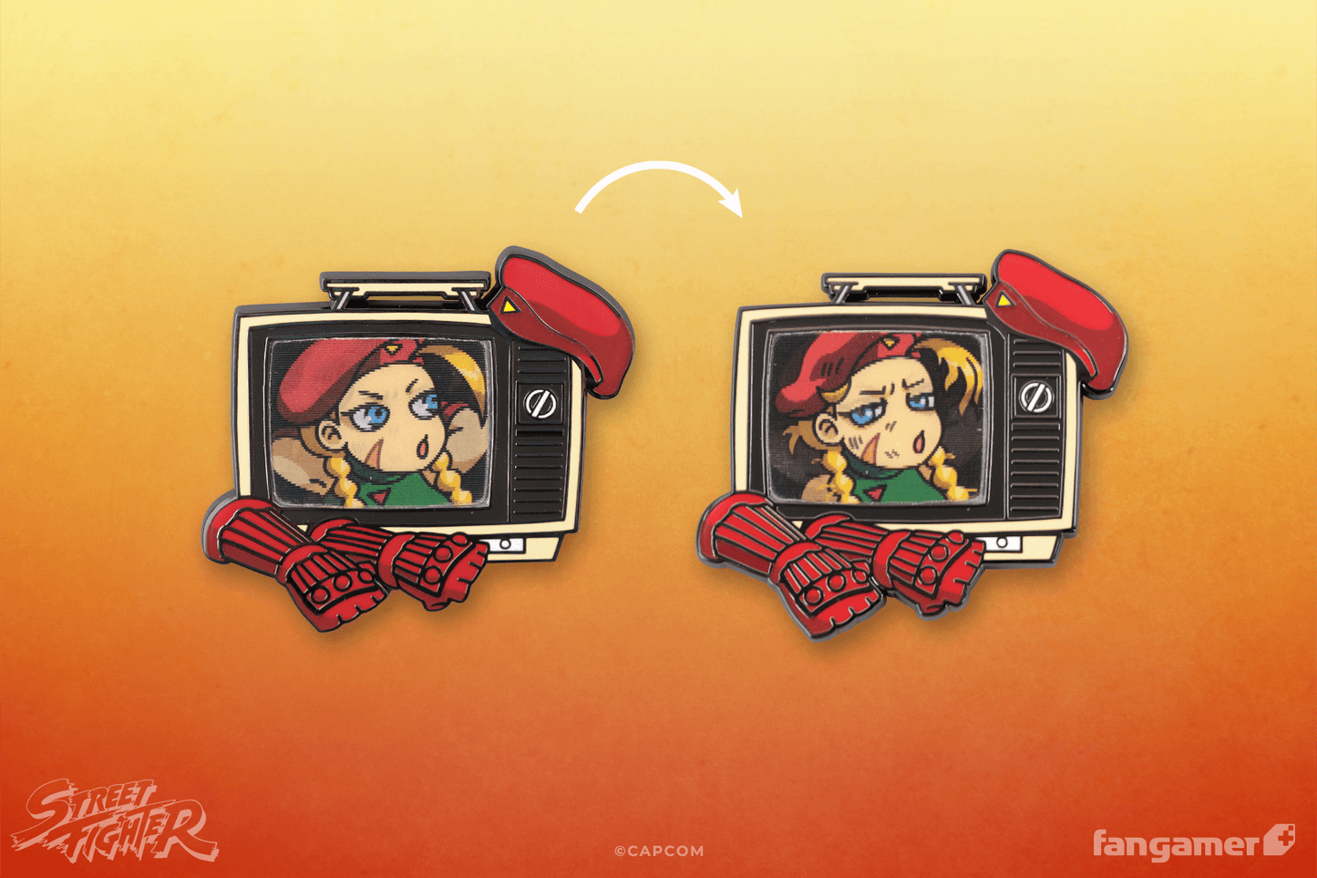Street Fighter Buddies Lenticular Pin: Cammy
