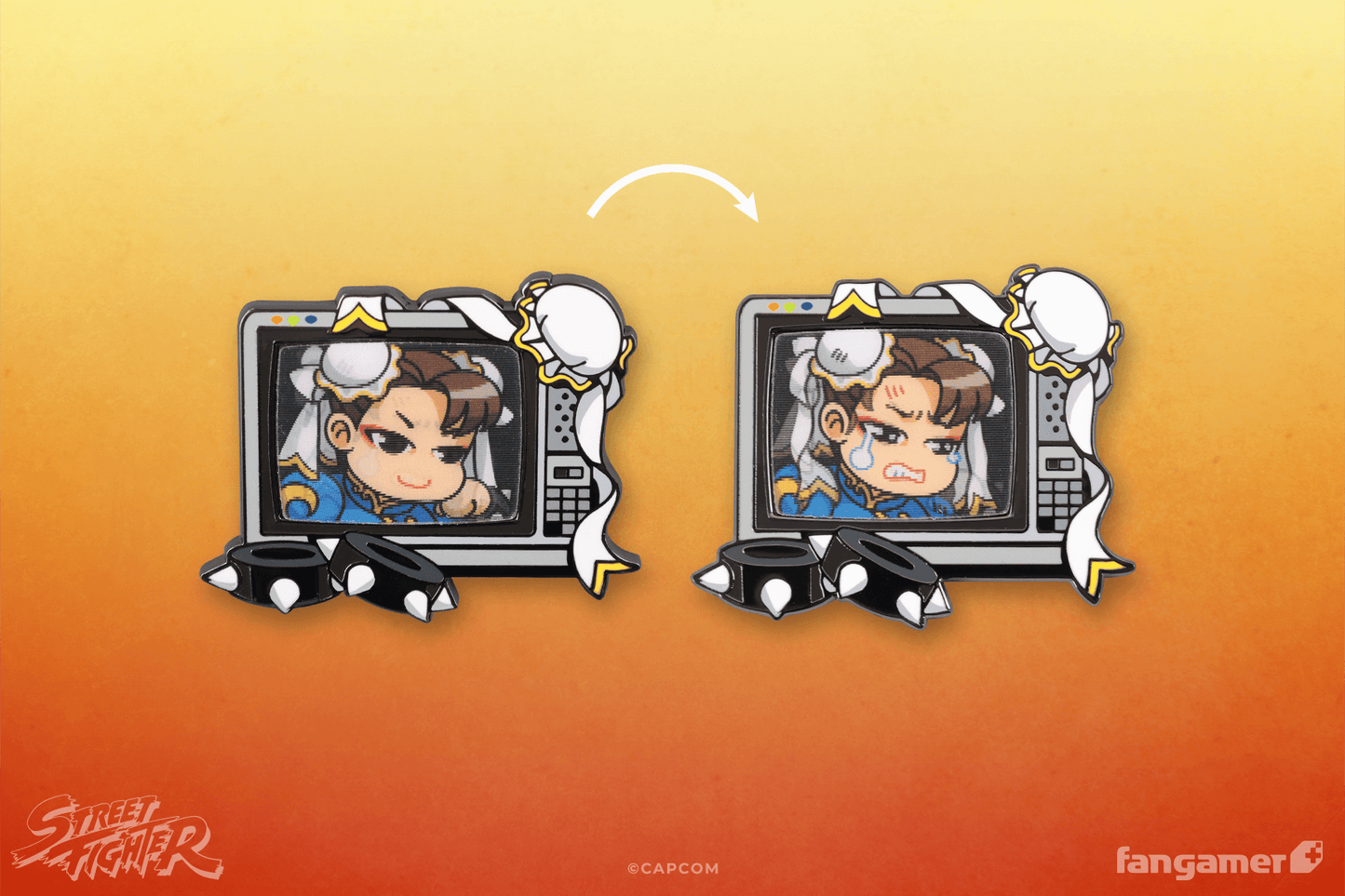 Street Fighter Buddies Lenticular Pin: Chun-Li