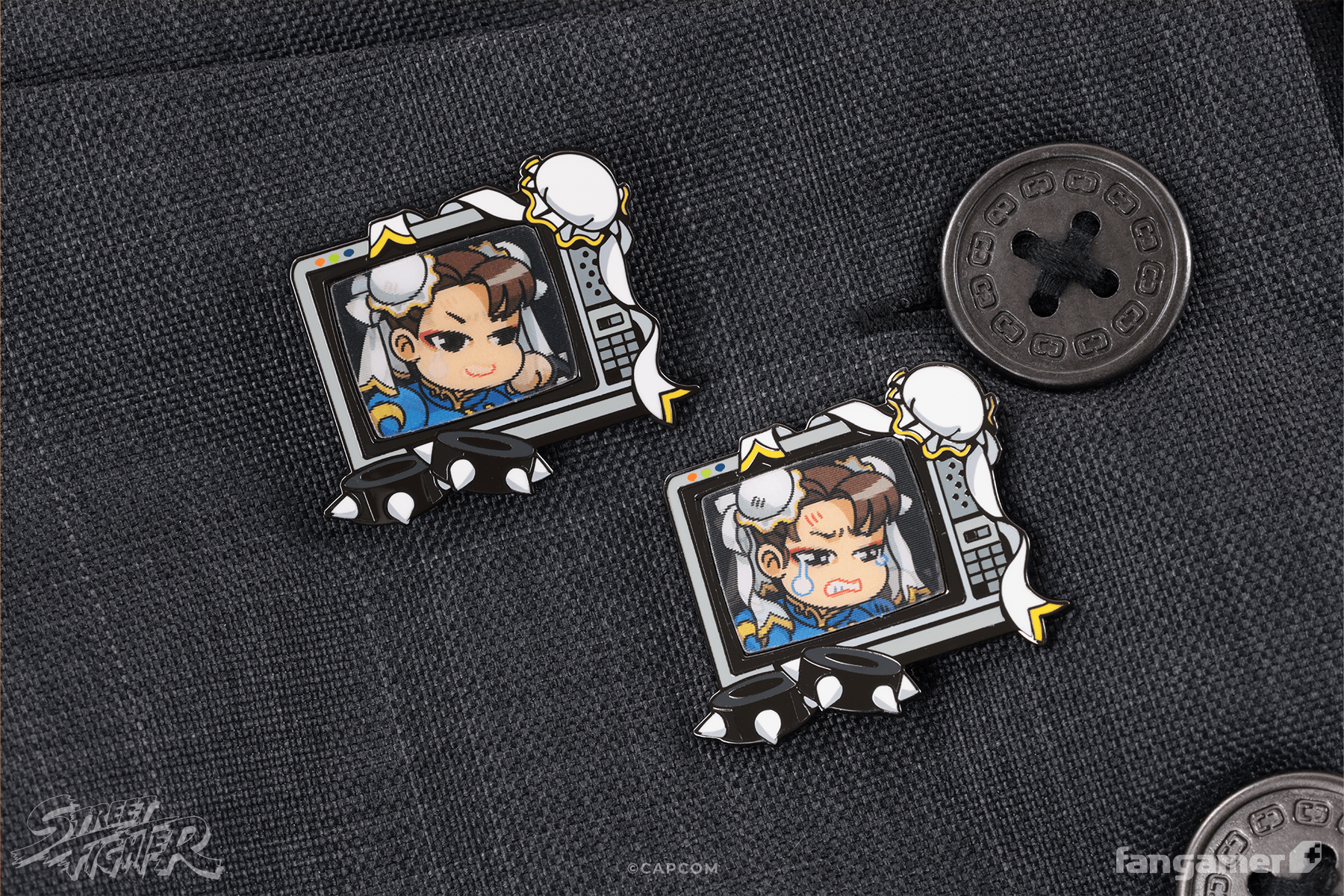 Street Fighter Buddies Lenticular Pin: Chun-Li