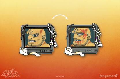 Street Fighter Buddies Lenticular Pin: Sagat