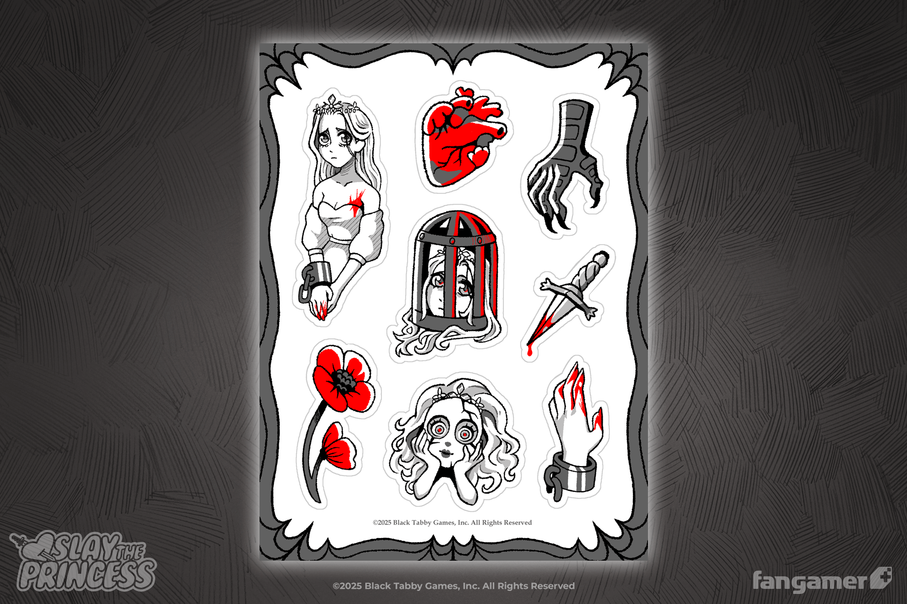 Slay the Princess Sticker Sheet Set