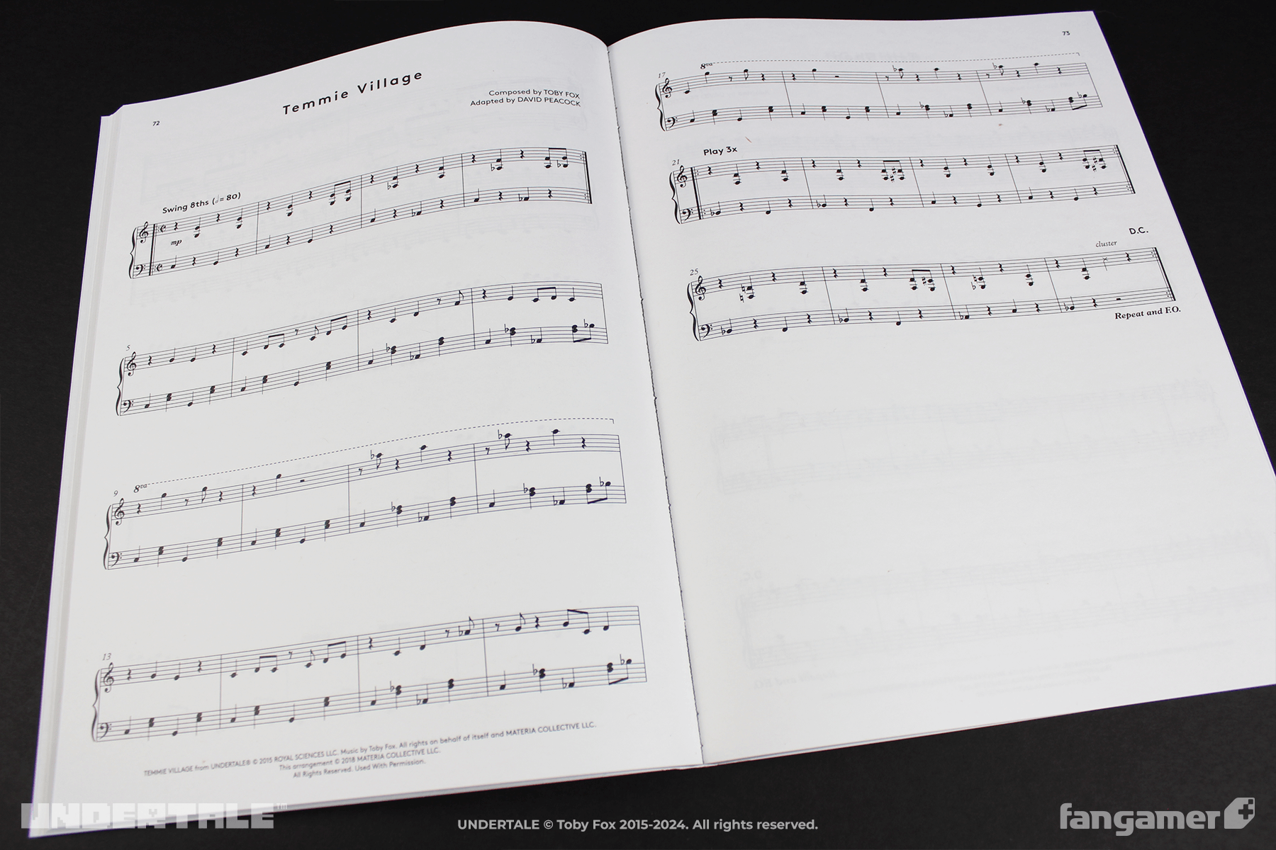 UNDERTALE - Complete Piano Score Book
