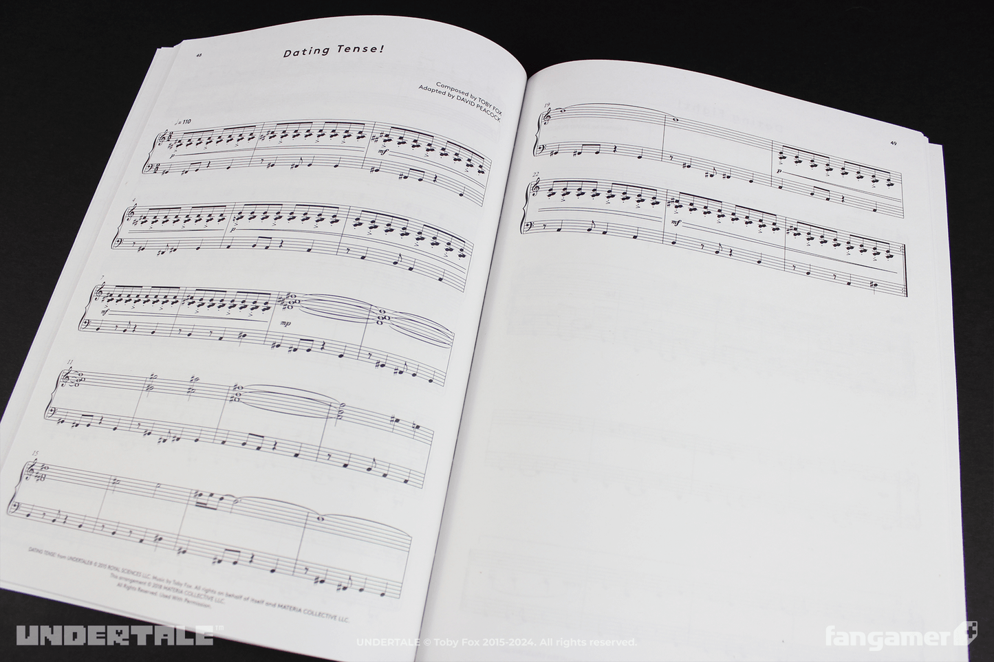 UNDERTALE - Complete Piano Score Book