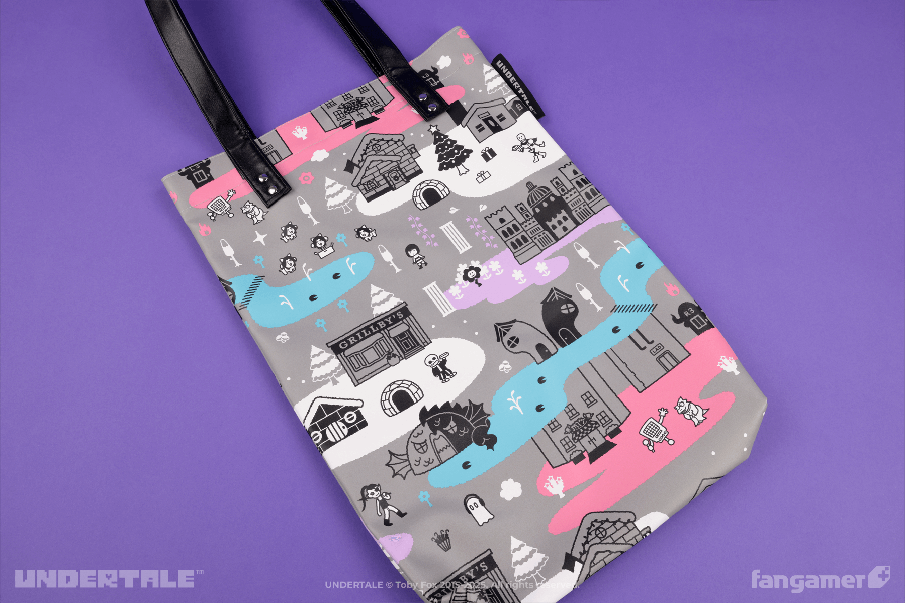 Underground Journey Faux Leather Tote