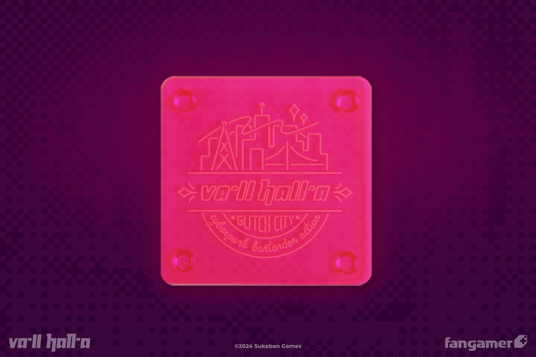 VA-11 HALL-A Pub Glass & Coaster Set