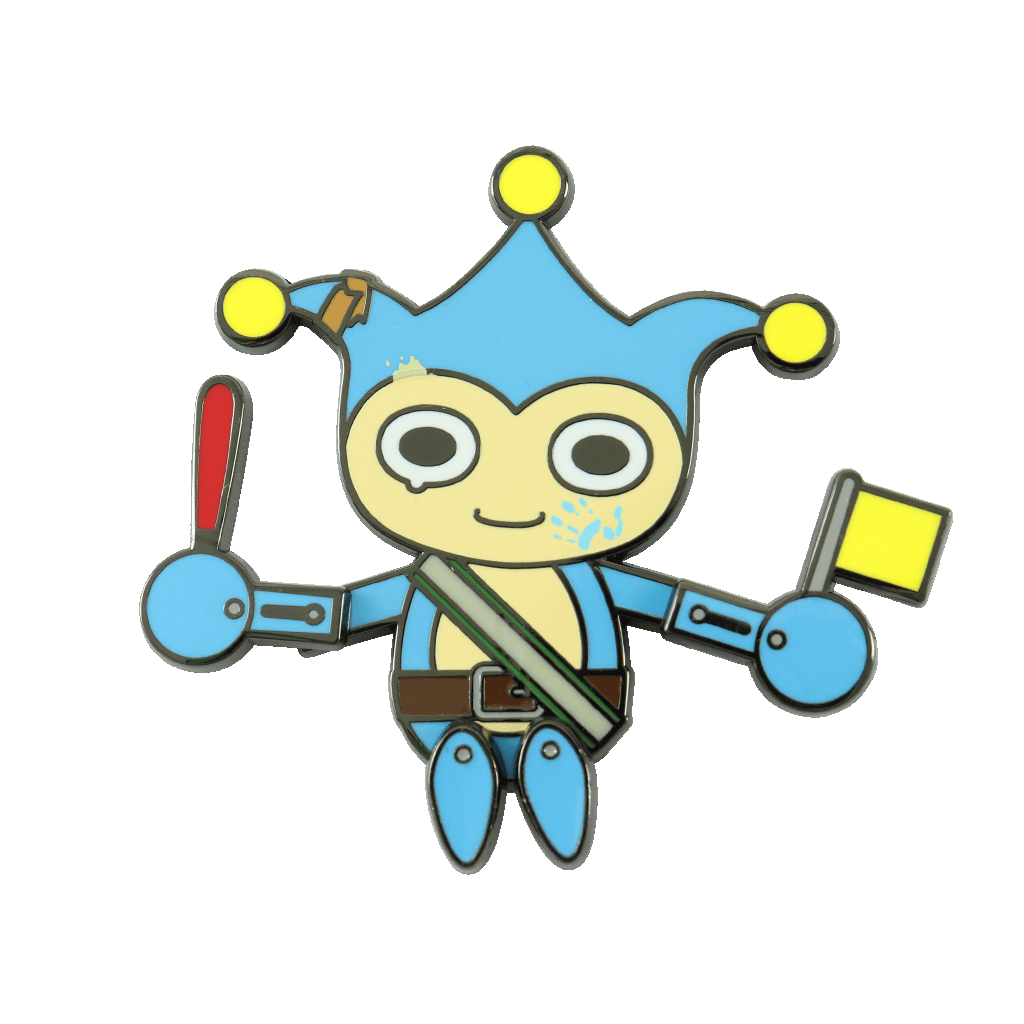 Blue Badger Dancing Pin