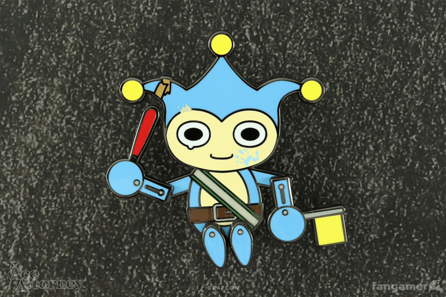 Blue Badger Dancing Pin