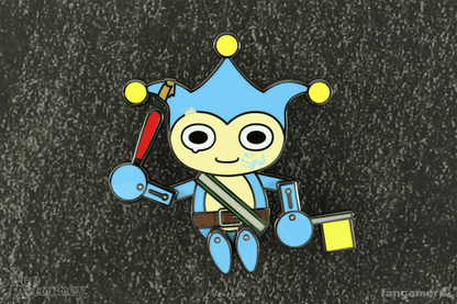 Blue Badger Dancing Pin