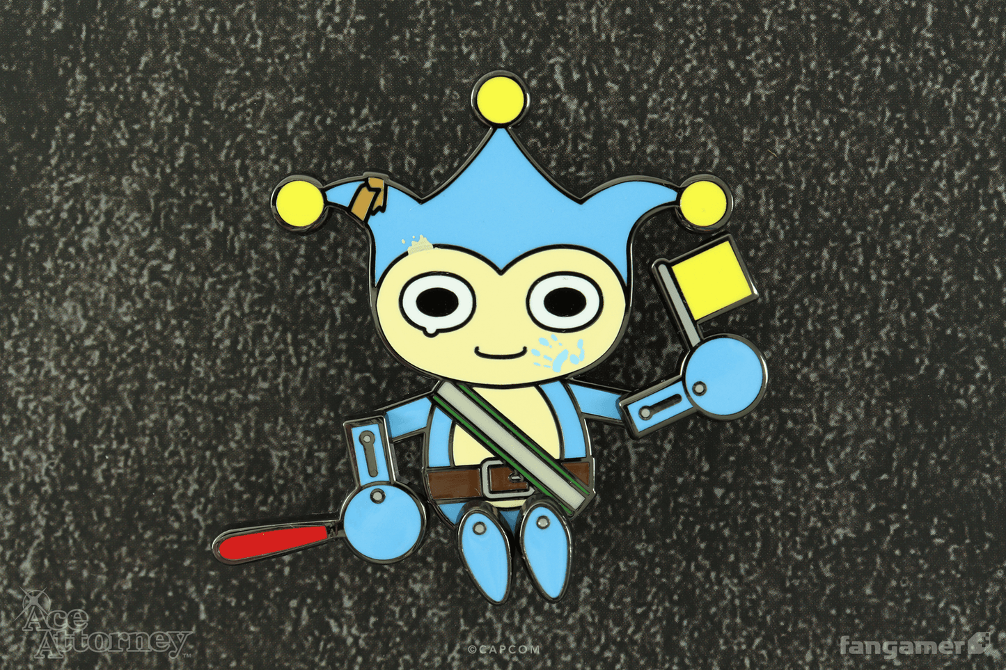 Blue Badger Dancing Pin
