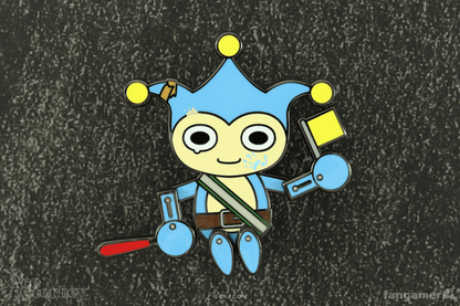 Blue Badger Dancing Pin