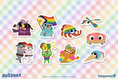 Bugsnax Pride Sticker Pack