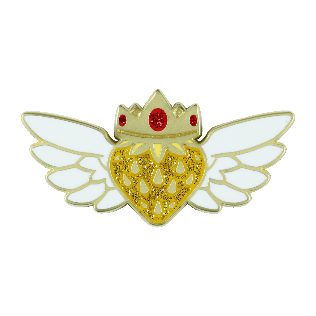 Golden Strawberry Pin