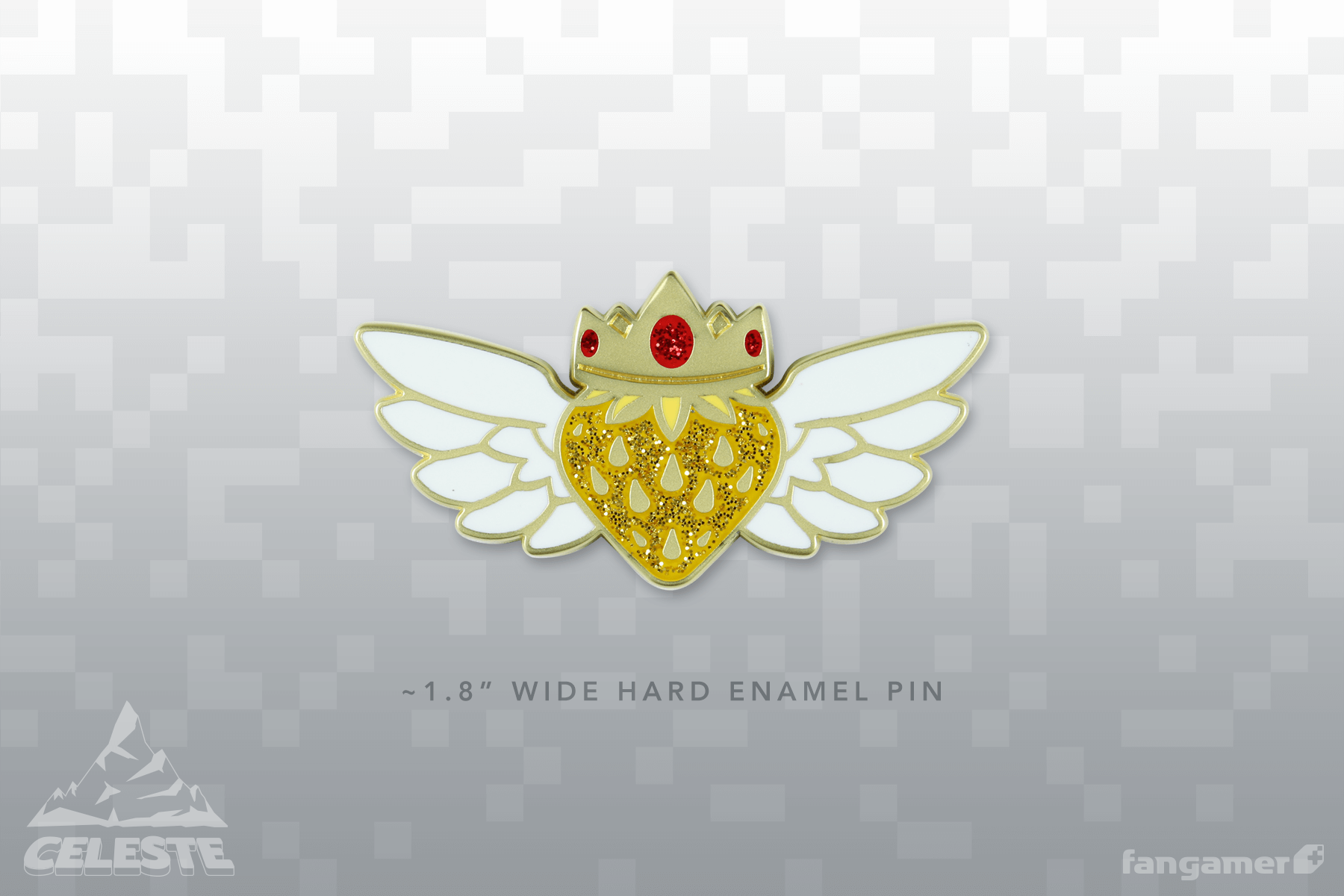 Golden Strawberry Pin