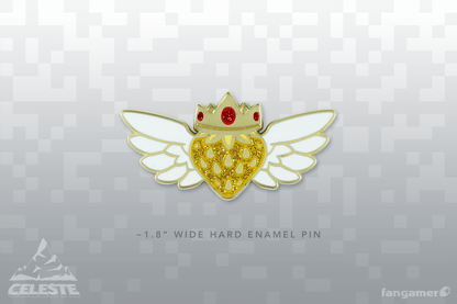 Golden Strawberry Pin