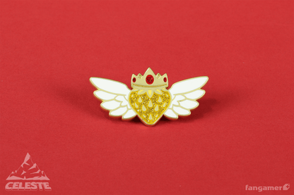 Golden Strawberry Pin