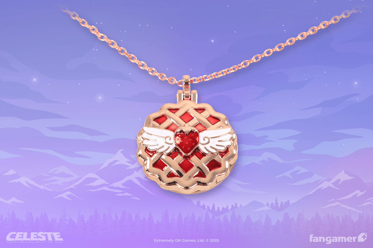 Strawberry Pie Mirror Locket