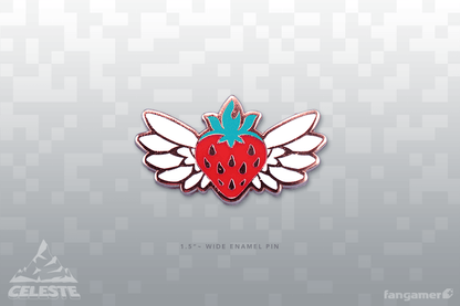 Flying Strawberry Pin