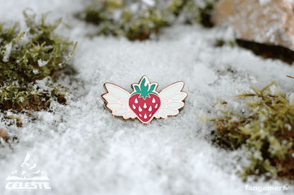 Flying Strawberry Pin