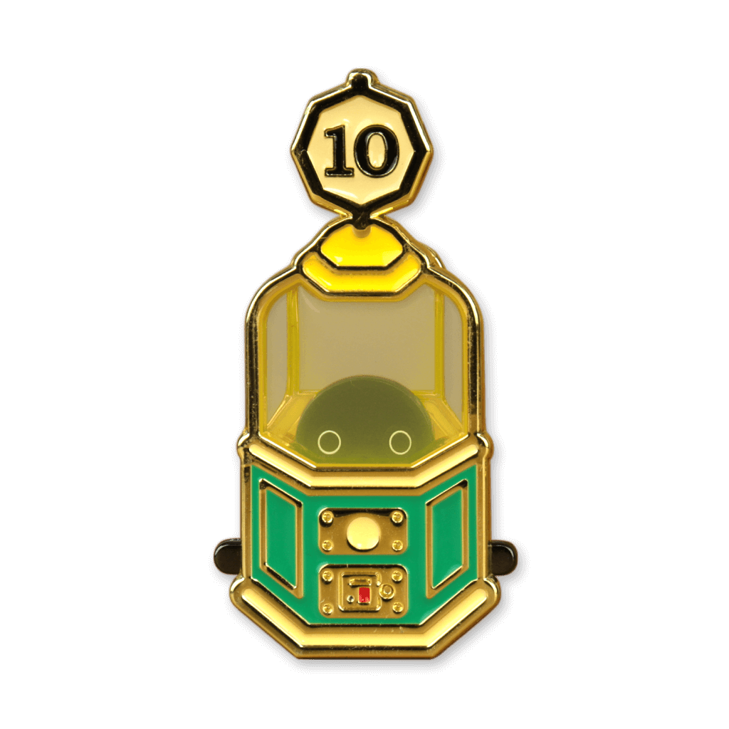Fortune Teller Crow Sliding Pin