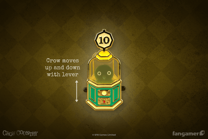 Fortune Teller Crow Sliding Pin