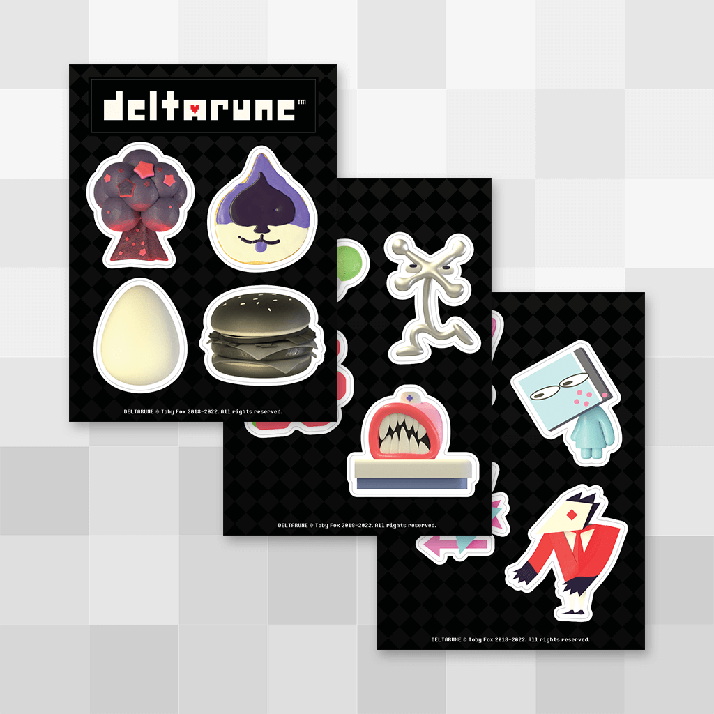 DELTARUNE NPC Sticker Sheet