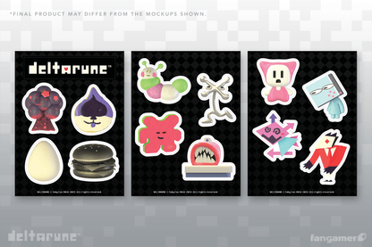 DELTARUNE NPC Sticker Sheet