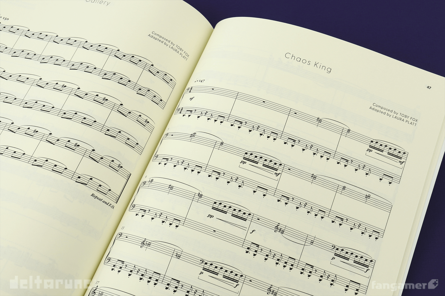 DELTARUNE Incomplete Piano Score Book