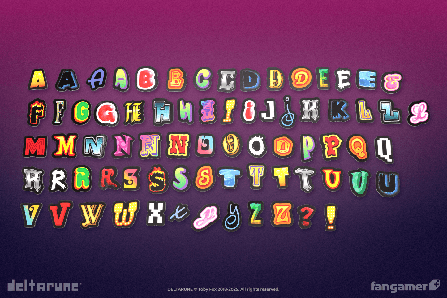 Mr. Tenna's Word Art Magnet Set
